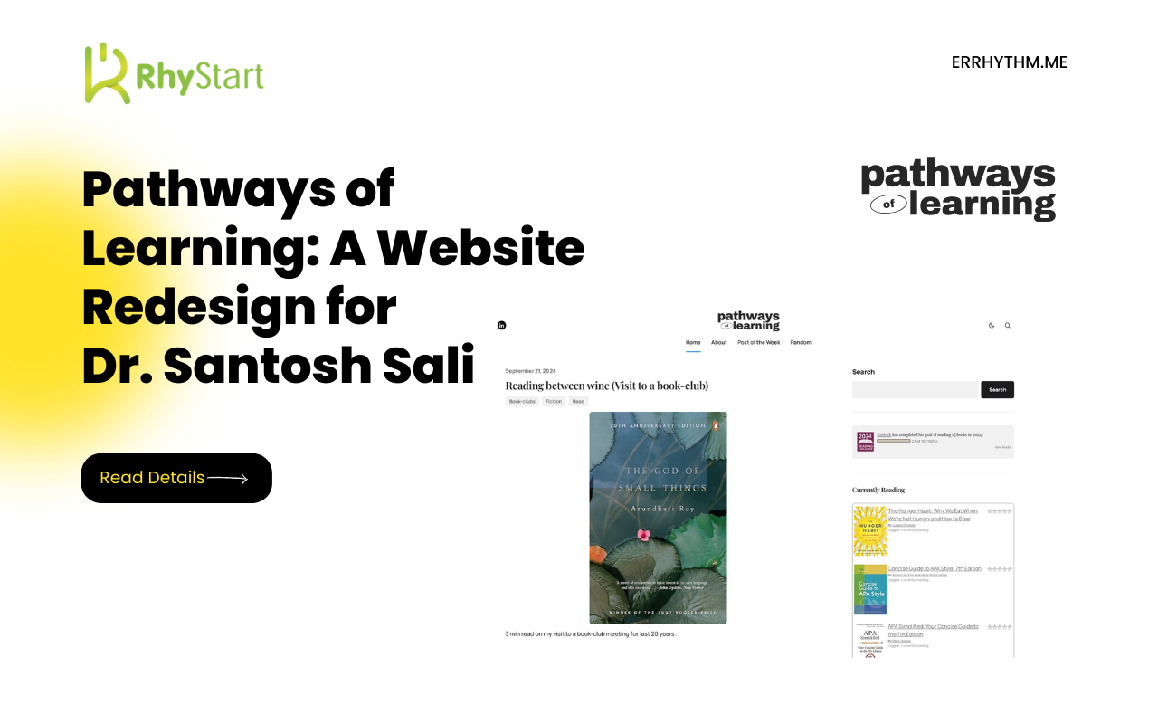 Pathways of Learning: A Website Redesign for Dr. Santosh Sali