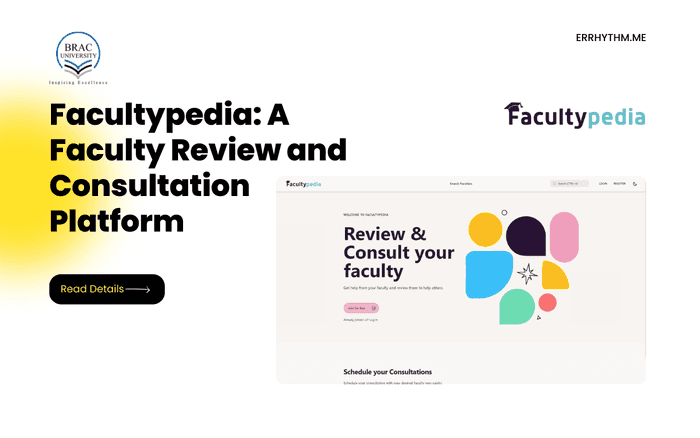 Facultypedia: A Faculty Review and Consultation Platform